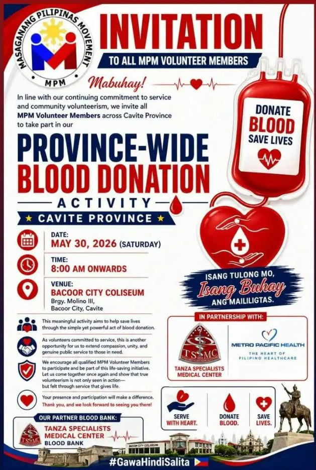 MPM Cavite blood donation activity